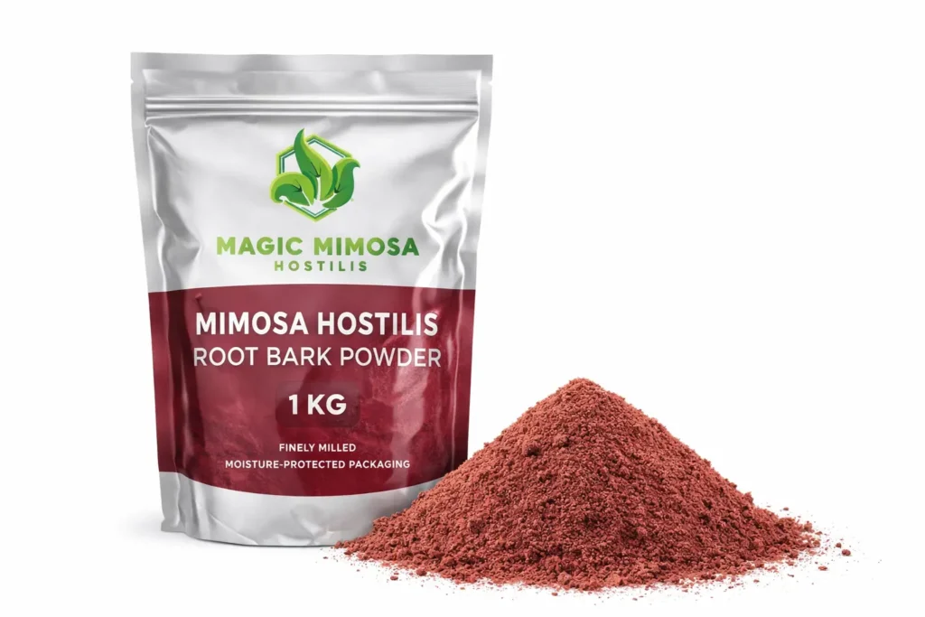 Magic Mimosa Hostilis root bark powder 1kg finely milled in moisture-protected packaging