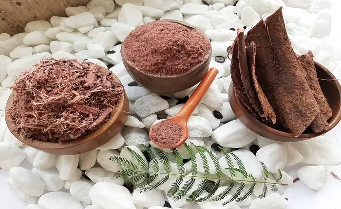 whole mimosa hostilis root bark pieces